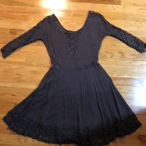 Free People Lace Cut Out Dress